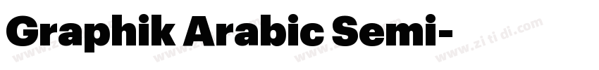 Graphik Arabic Semi字体转换